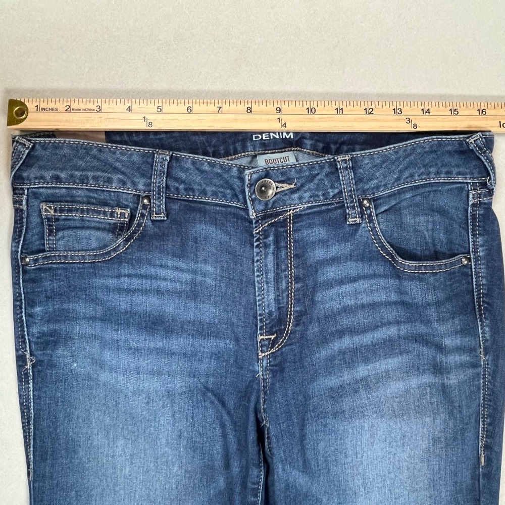 Ariat Bootcut Jeans Womens 30L Blue Mid Rise Stretch Denim Western Cowgirl Long - Picture 4 of 10